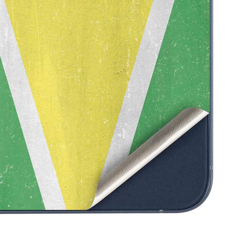 Guyana Flag Distressed Galaxy A35 5G Skin